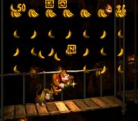 une photo d'Ã©cran de Donkey Kong Country sur Nintendo Super Nes